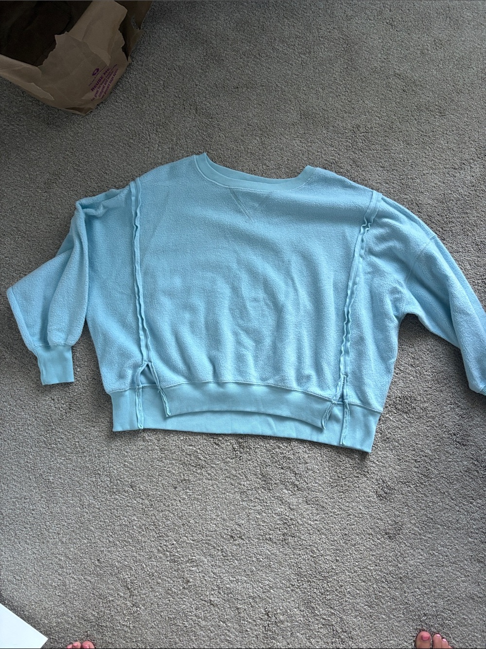Light Blue Women’s Cozy Crewneck Sweater